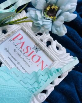 Conjunto Lencería Verde Céu Encaje Pasión