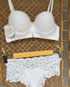 Conjunto Lencería blanco Delicado Encaje
