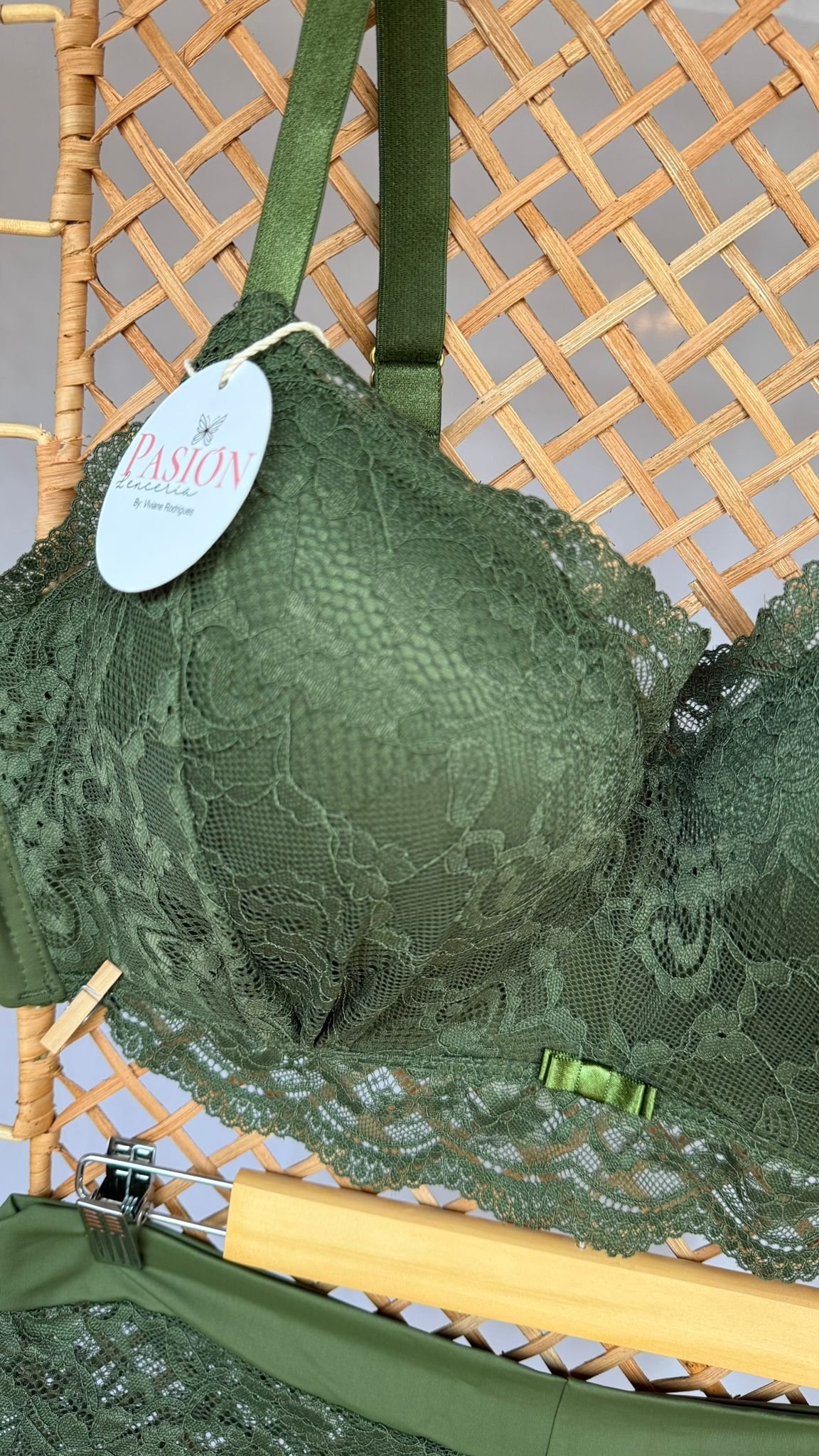 Conjunto Lenceria Pasion Verde PLUS SIZE - Imagen 4