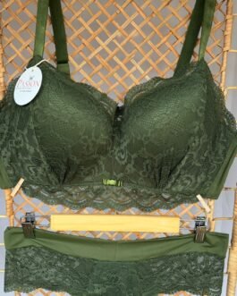 Conjunto Lenceria Pasion Verde PLUS SIZE